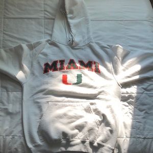 White - University of Miami Hoodie